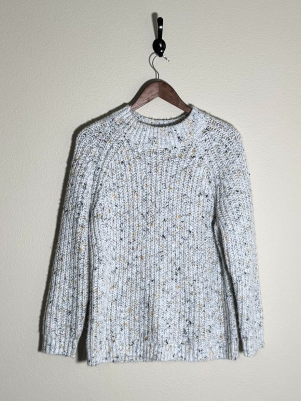 Talbots Speckled knit sweater Sz Large petite